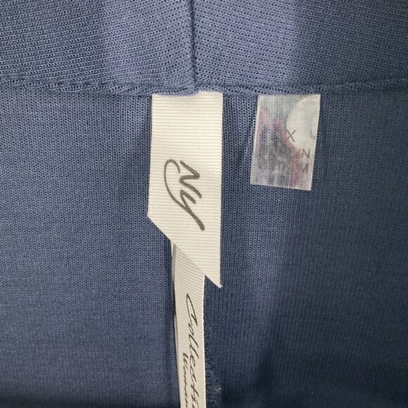 NY Collection Woman Navy Blue Open Front Ponte Knit Cardigan Size 1X New - Picture 4 of 14